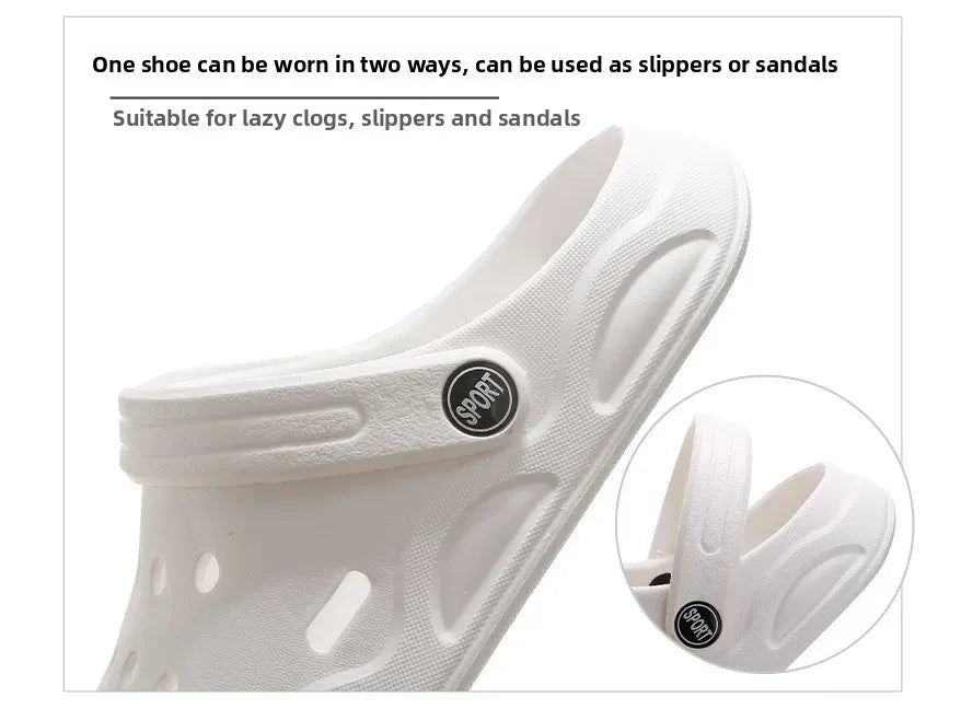 Fashion Sandals Waterproof Slippers Women men Shoes Summer Outdoor Slides Soft Sole Garden Shoes Indoor Nursing Clogs Sandals