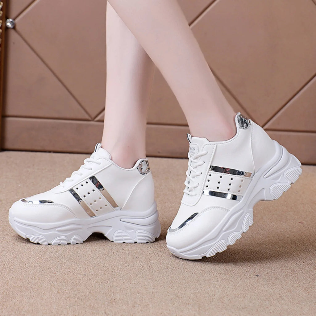 Women Sneakers 2025 New Spring Inner Increase Shoes for Woman Comfortable Casual Platform Tennis Sneakers Women Zapatos De Mujer