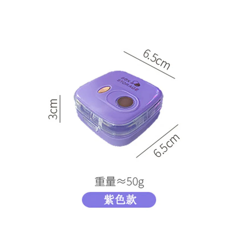 Portable Mini Medicine Organizer Box Daily Three Meals Weekly Seven Days Simple Storage Box for Easy Carry And On-the-Go Use
