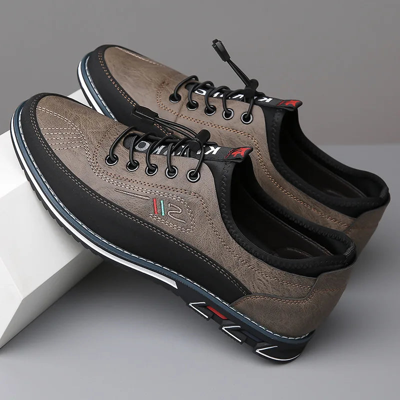 Men Dress Shoes Comfort Business Casual Oxford Shoes Fashion Dress Sneakers Office Working Walking Premium Leather Derby Shoe