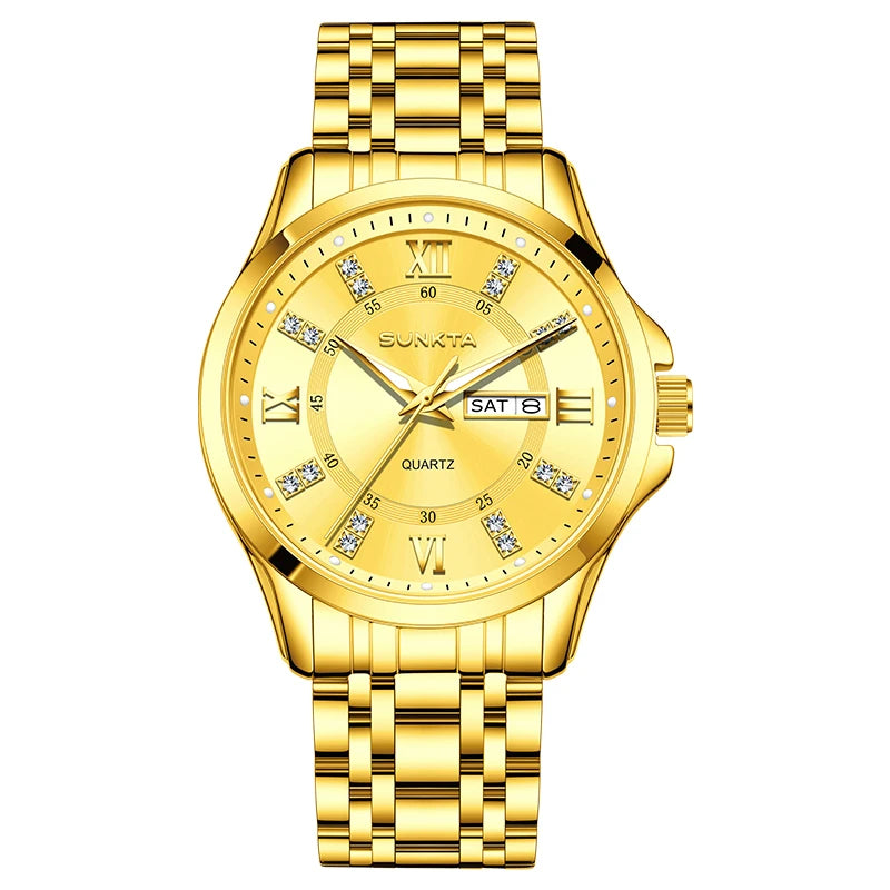LIGE Men's Watches Top Brand Casual Original Wristwatch Waterproof Stainless Steel Scratch-Resistant Mirror Watch for Man Reloj