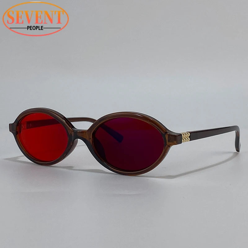 Anti Blue Light Oval Glasses For Better Sleep Men 2026 Red Tinted Lenses Computer Gaming Change Color Sunglasses Shades UV400