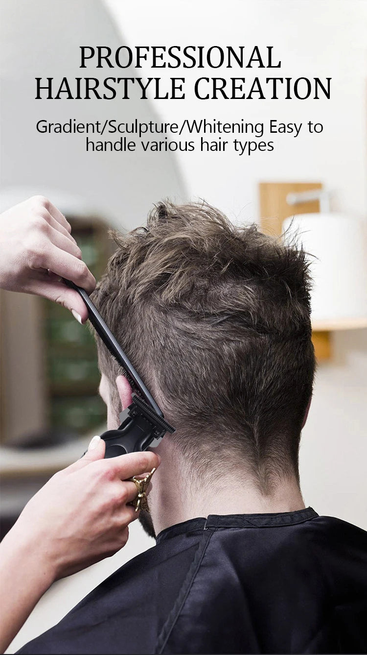 Kemei Electric Hair Clipper KM-2299D with Base Electric Thruster Charging USB Oil Head Carving Hair Clipper for Hair KM-2299