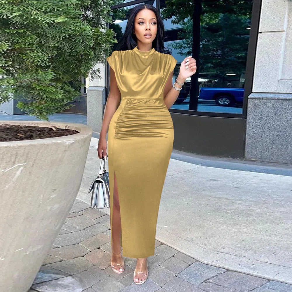 women's casual dresses draped fashion Woman clothes long wedding summer prom female evening dresses elegant party dresses hxy306
