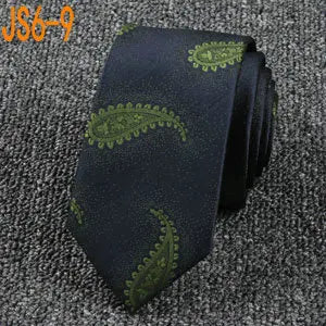 Fashion Ties for Men Accessories 6cm Fashion Business Wedding Classic Silk Tie Blue Black Red Men's Skinny Narrow Retro Necktie