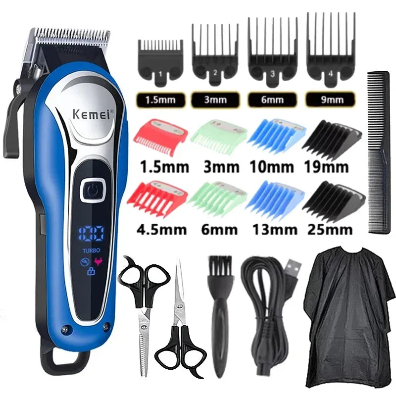 Kemei Hair Clipper KM-1995 Professional Hair Clipper Men's Electric Beard Knife Hair Clipper Hair Clipper Cordless Wired Trimmer