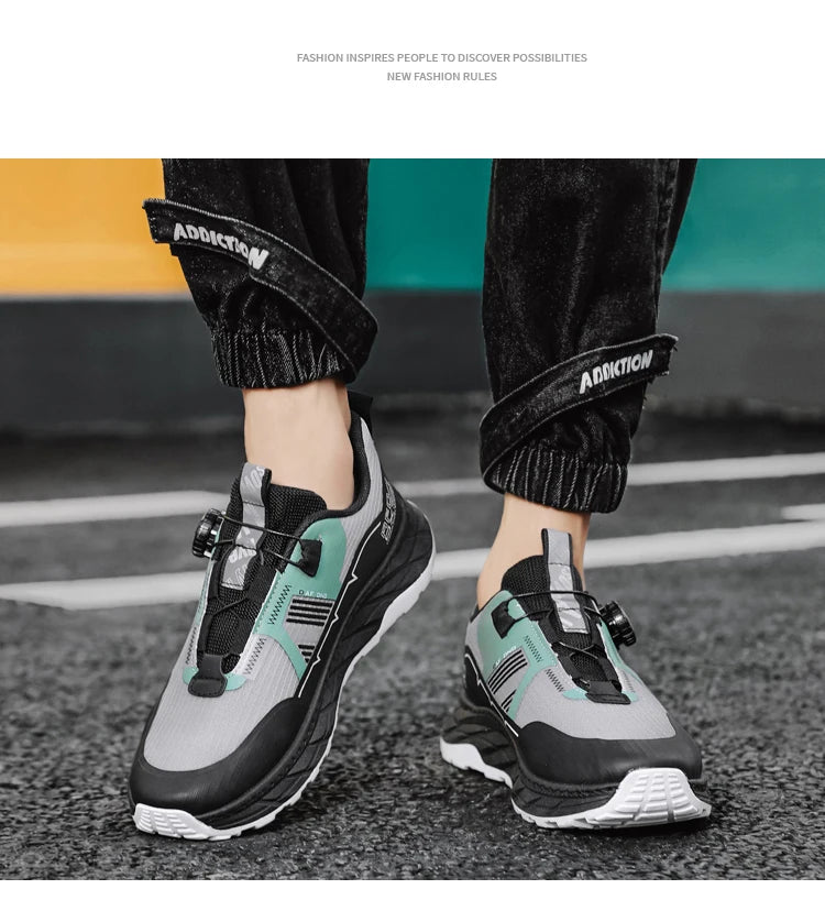 2026 new men's shoes work sports shoes fashionable casual shoes comfortable multi-functional low top shoes outdoor hiking shoes