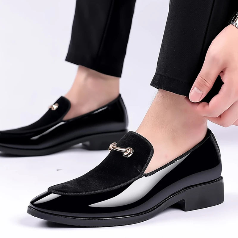 Men's Dress Shoes Luxury Mens Formal Leather Shoes Luxury Business Casual Shoes for Men Loafers Large Size 48 Zapatos De Hombre