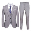 Suits Men Three Piece Suit Sets Turn Down Collar Full Sleeve Blazers Vest Long Pants Slim Fit Ensemble Wedding Evening Spring