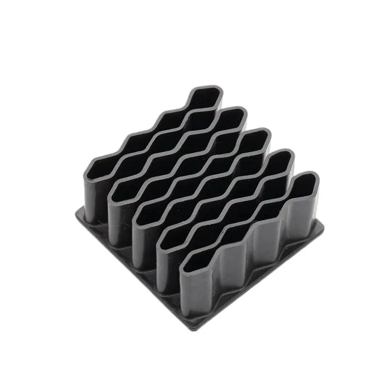 Silicone 32 Compartment Medicine Organizer Wave Design Spaced Vertical Storage Rack Desktop Ointment Organizer Storage Holder