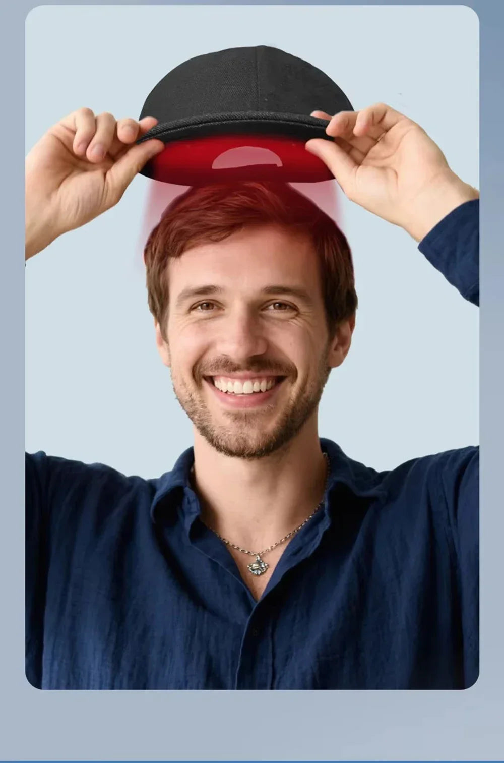 LED Red Light Therapy Hat For Hair Growth Red & Infrared Light Hair Growth Cap For Hair Loss Promote Hair Fast Regrow Care Cap