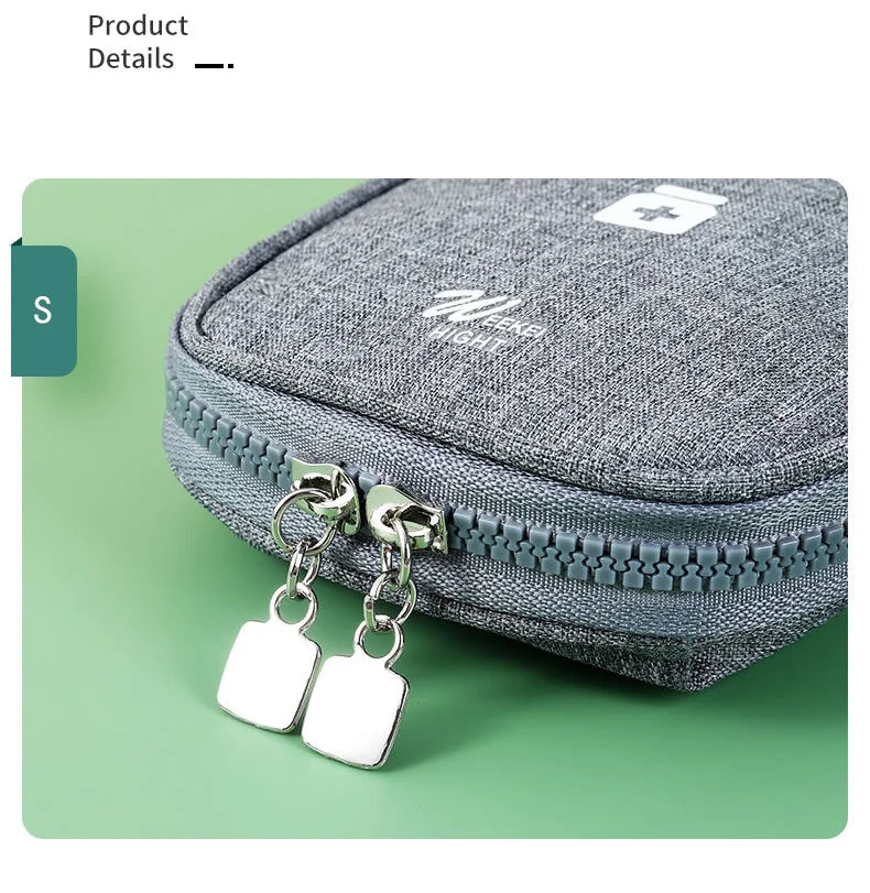 Medicine Bag Home Family First Aid Kit Large Capacity Medicine Organizer Storage Bag Travel Survival Emergency Empty Portable