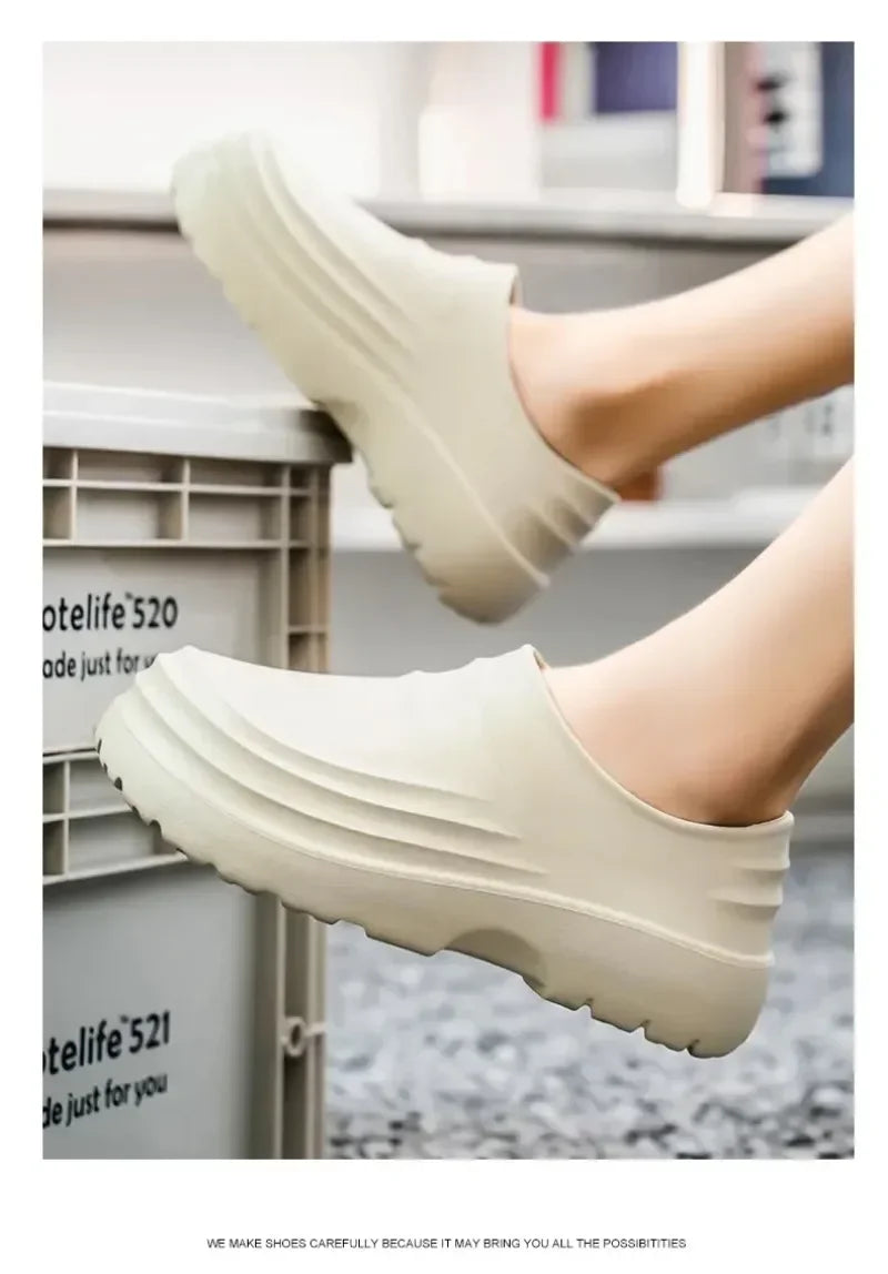 Women's and men's Waterproof Shoes for Summer Spring and Autumn Couple's Kitchen Chef Shoes Nurse Teacher work shoes Man Sandals