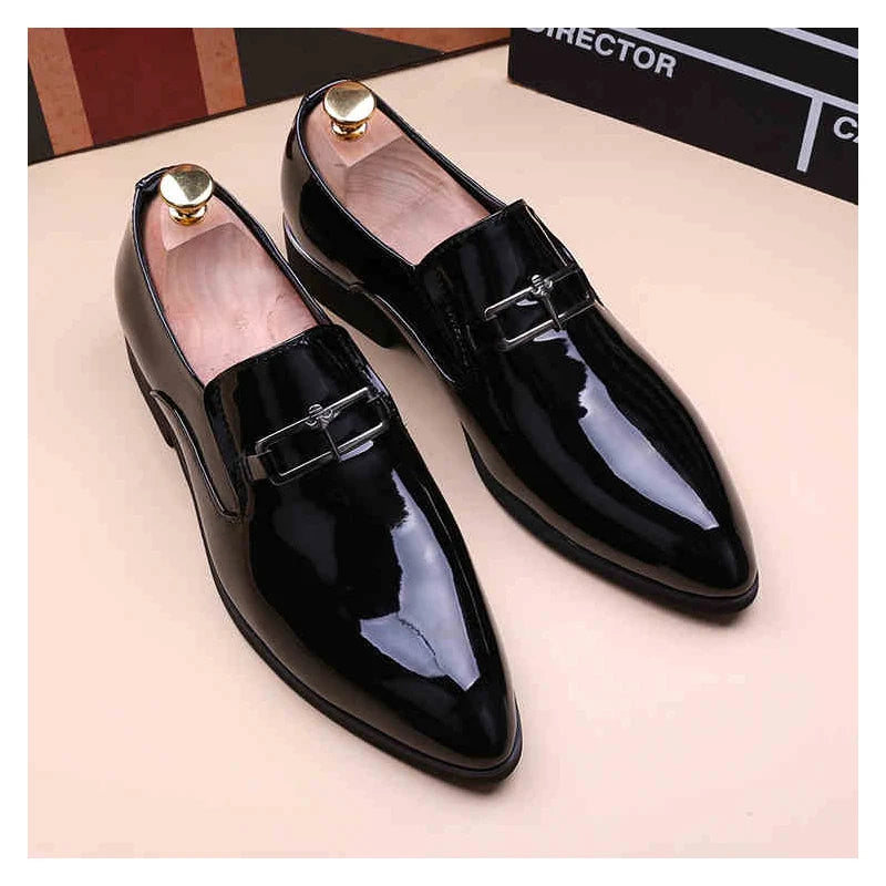 Men's Business Shoes Summer Light Soft Leather Shoes Loafers Slip on Comfortable Dress Shoes for Men Casual Boat Driving Shoe