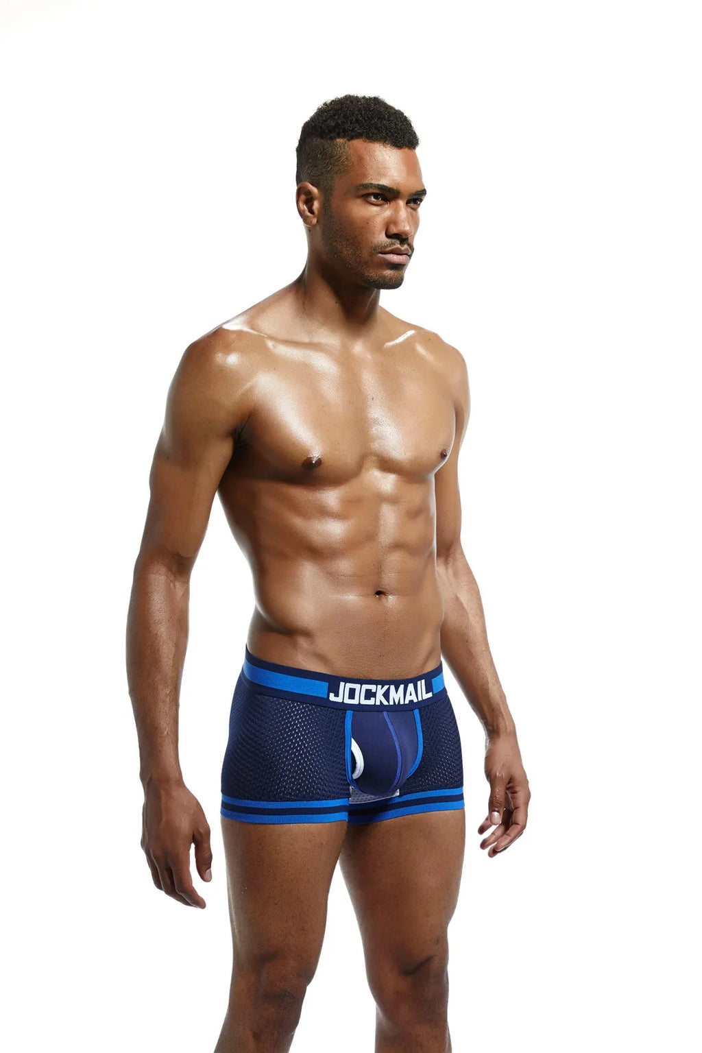 JOCKMAIL Men Underwear Boxes Mesh Quick Drying Ice Silk Breathable Youth Fashion Calzoncillos Sexy Am Gosteren Killer Sansursuz