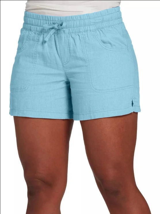 S-5XL Fashion Women Summer Casual Solid Color Elastic Waist Lace Up Split Shorts Casual Short Female Pants