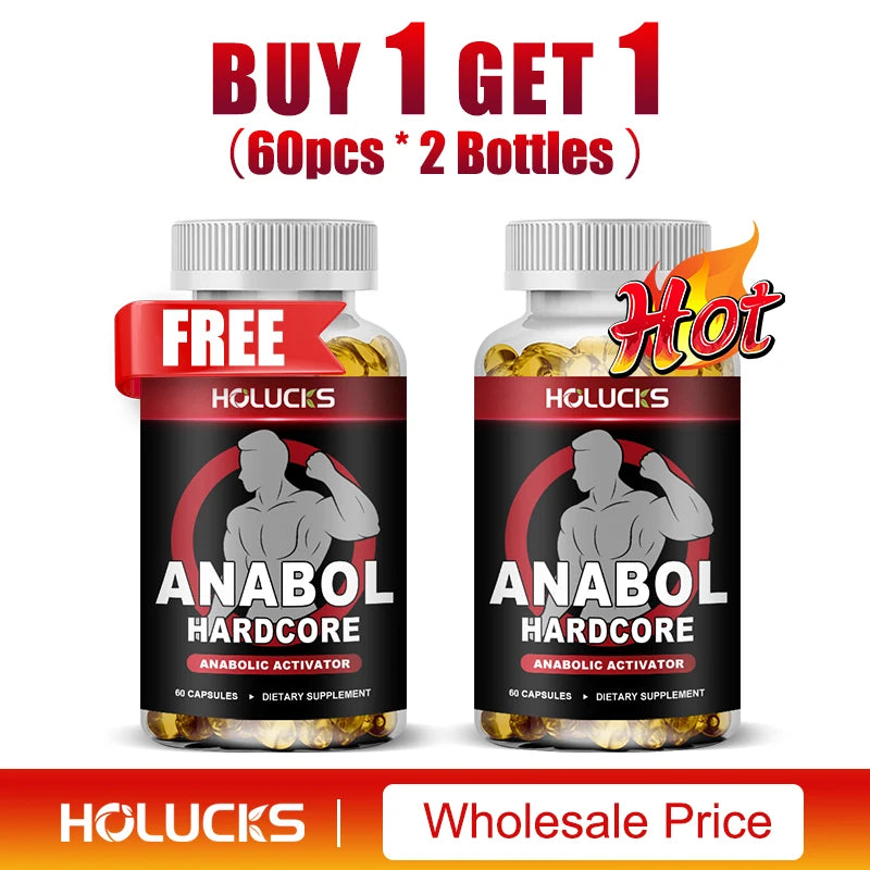Anabol Hardcore Supplement, Muscle Growth,  for Men To Build Lean, Dense, High, Performance Enhancing, Support Overall Health