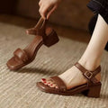 Women's Sandals Sexy High Heels Shoes for Woman Elegant Chunky Shoes New Pumps Party Flip Flops Dress Retro Mujer De Zapatos