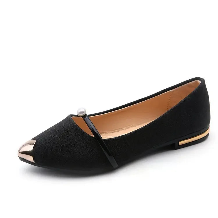 2024 Summer New Women's Shoes Pointed Toe Flat Shoes Shallow Mouth Single Wedding Women Dress Shoes Party Chaussure Femme