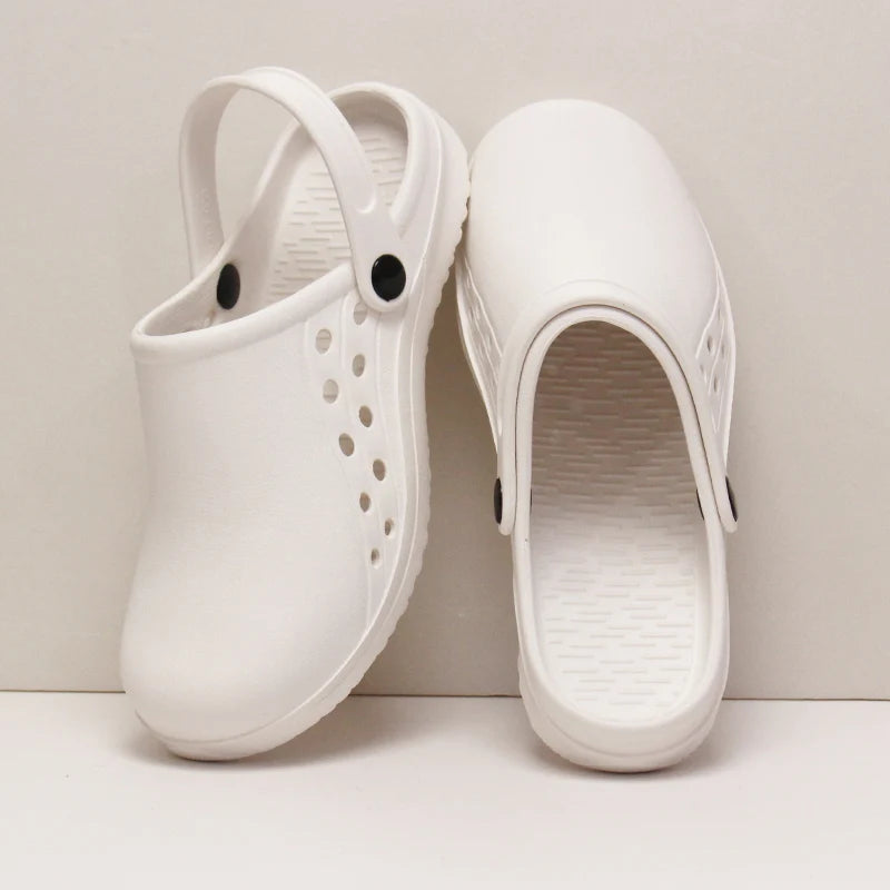 Unisex Scrub Clogs Nurse Medical Shoes EVA Ultra Light Anti Slip On Hospital Doctor Slippers Sandal Nursing Clog X06