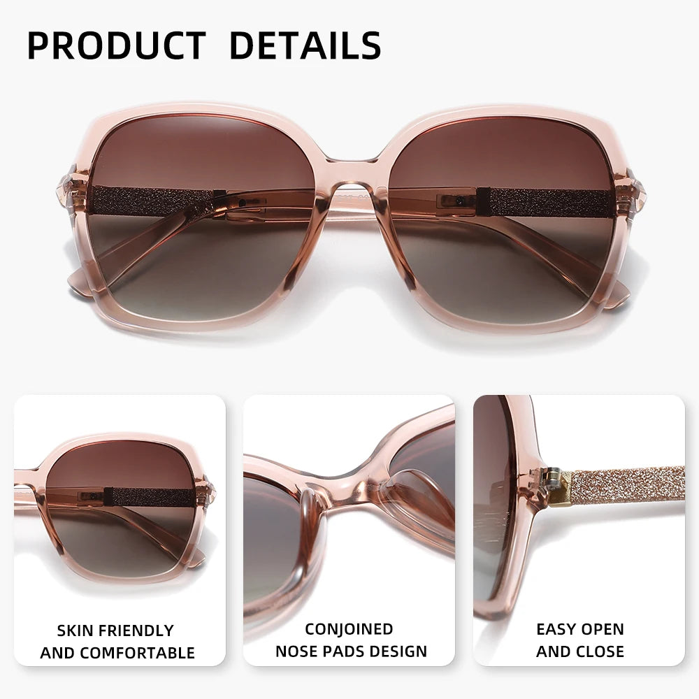 Women Polarized PC Frame TAC Lens Sunglasses Butterfly Fashion UV400 for Lady Glasses Comfortable Eyewear Accessory Oculos