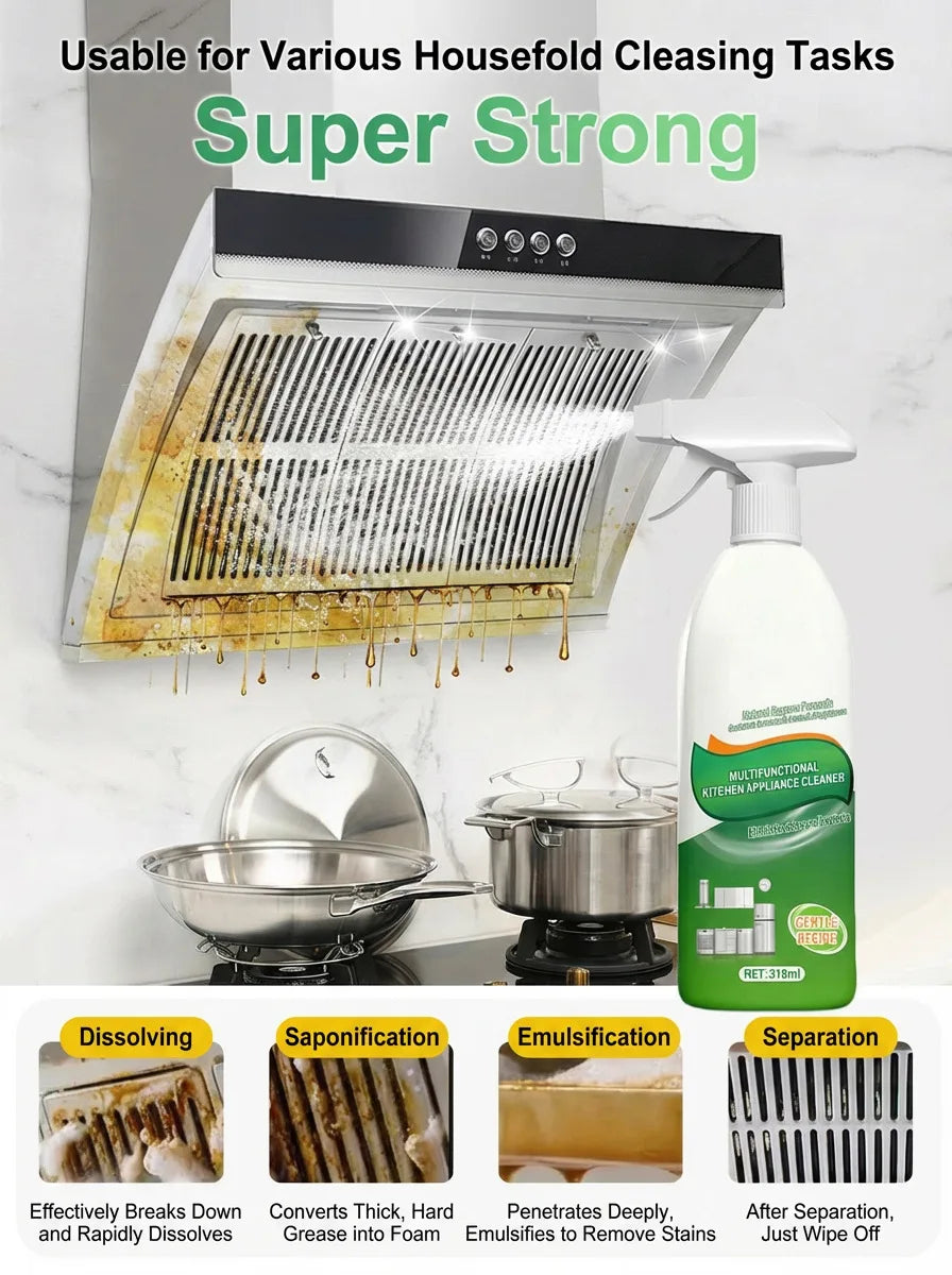 Whole House Safety MultiPurpose Cleaning Spray Cleaner Stain Remover Powerful Cleaning Oven Mild
