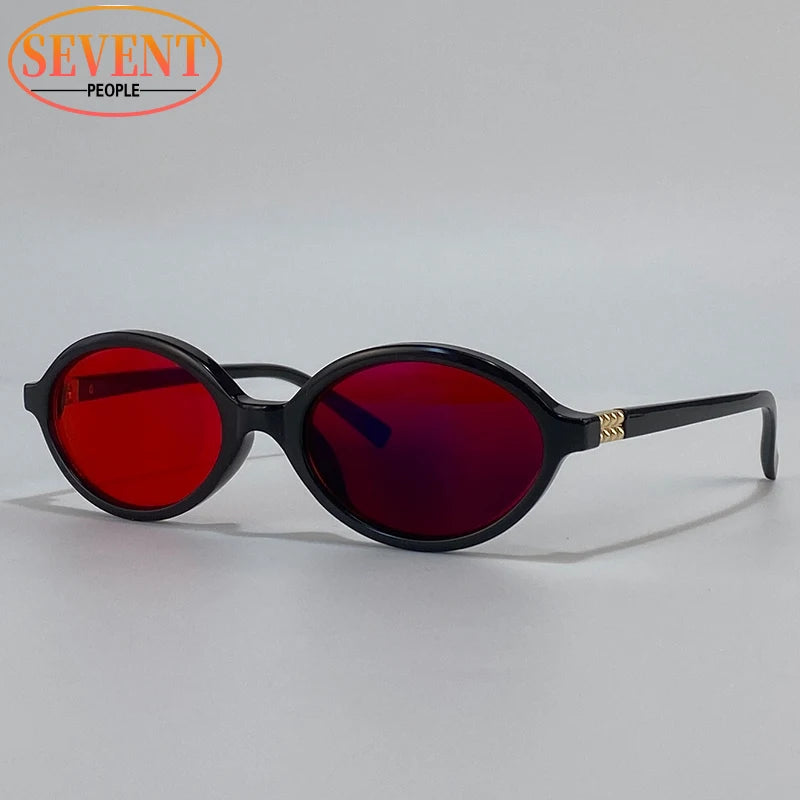 Anti Blue Light Oval Glasses For Better Sleep Men 2026 Red Tinted Lenses Computer Gaming Change Color Sunglasses Shades UV400