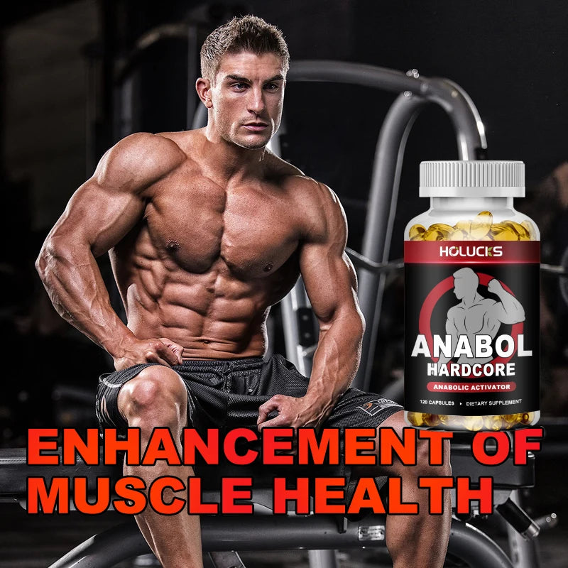 Anabol Hardcore Supplement, Muscle Growth,  for Men To Build Lean, Dense, High, Performance Enhancing, Support Overall Health