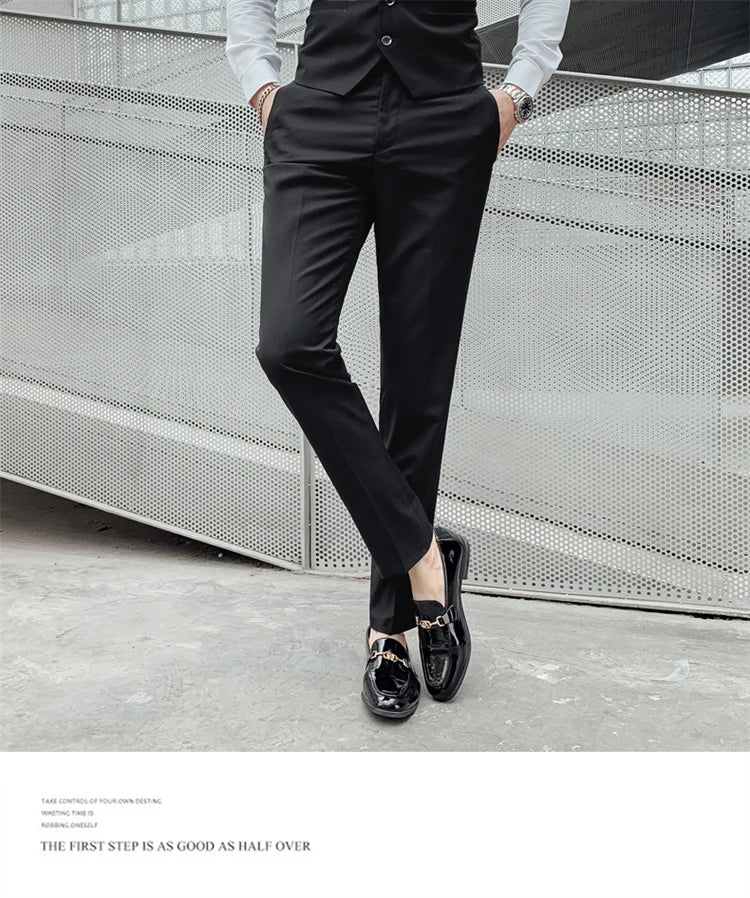 Suits for Men - 3 Pieces - New Fabrics - Fashionable Business Gentleman - Slim Fit - Wedding  Professional Business Formal Dress
