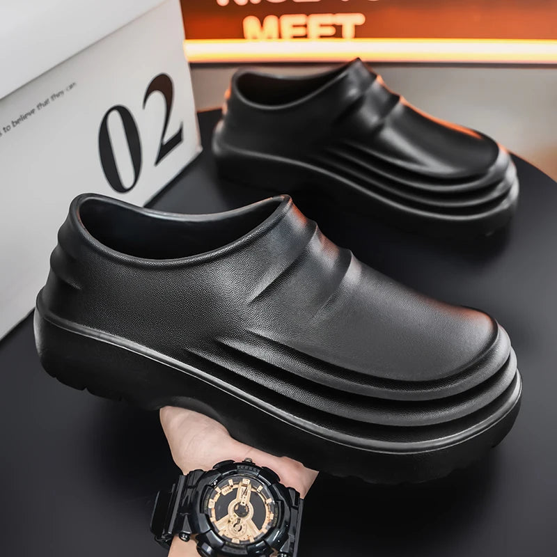 Women's and men's Waterproof Shoes for Summer Spring and Autumn Couple's Kitchen Chef Shoes Nurse Teacher work shoes Man Sandals