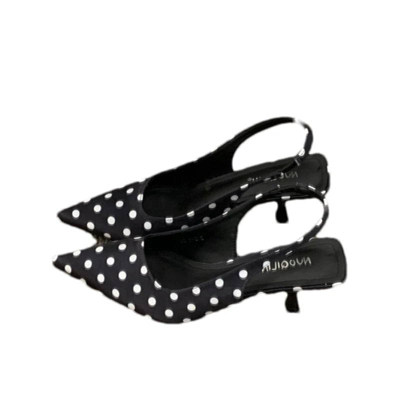 Women Pointed Toe High Heels Shoes Sexy Sandals Summer Fashion Slippers 2026 Elegant Dress Slingback Shoes Walking Slides Woman