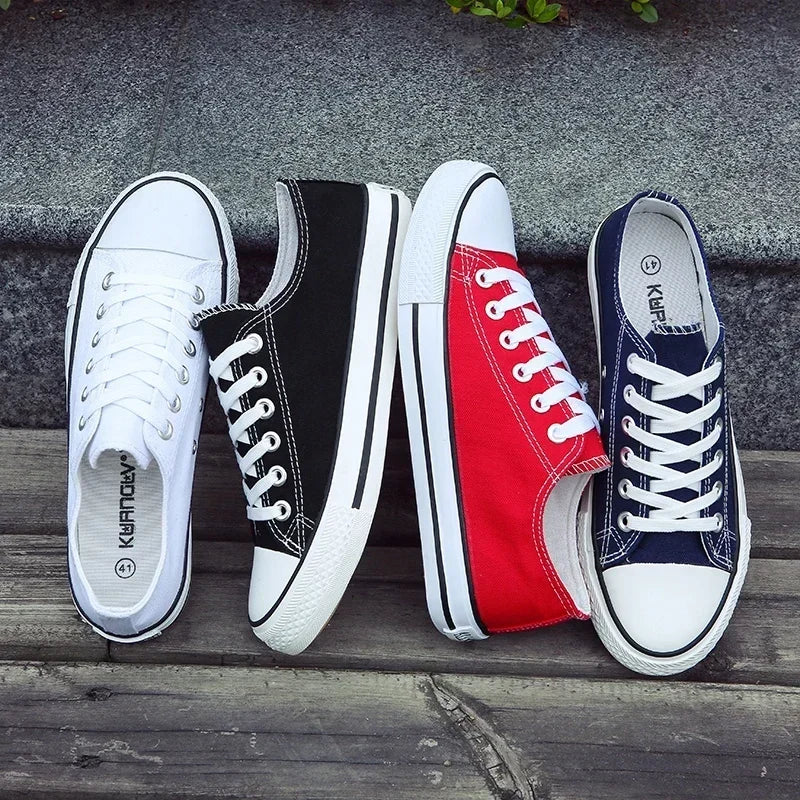 2025 Men Canvas Shoes Lace-up Athletic Leisure Sneaker Fashion Breathable High Top Canvas Vulcanized Shoes Zapatos De Hombre