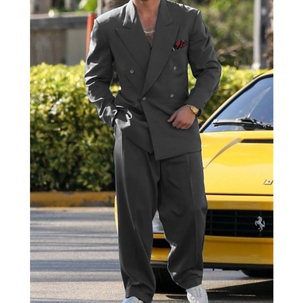 Man Formal Suits for Men Suit Set Wedding Luxury  Fashion Suit Dress  2 Piece Modern Men's Suits