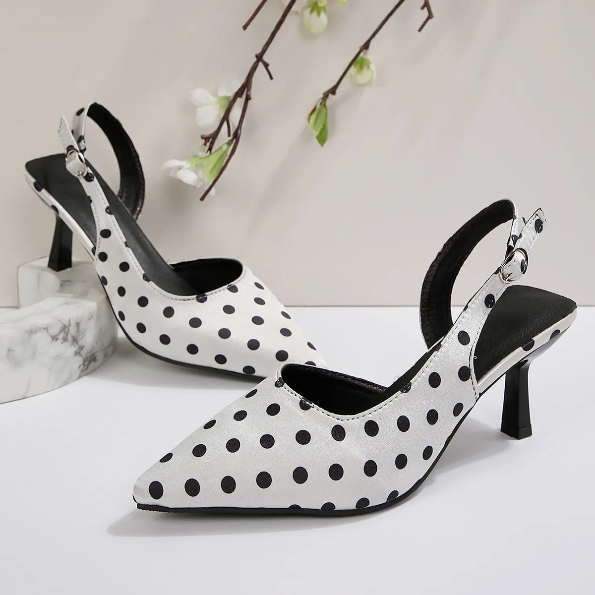 Women's Shoes Designer Heeled Sandals Elegant Dress Fashion Heels Shoes 2026 Spring New Shallow Dress Mujer Zapatos