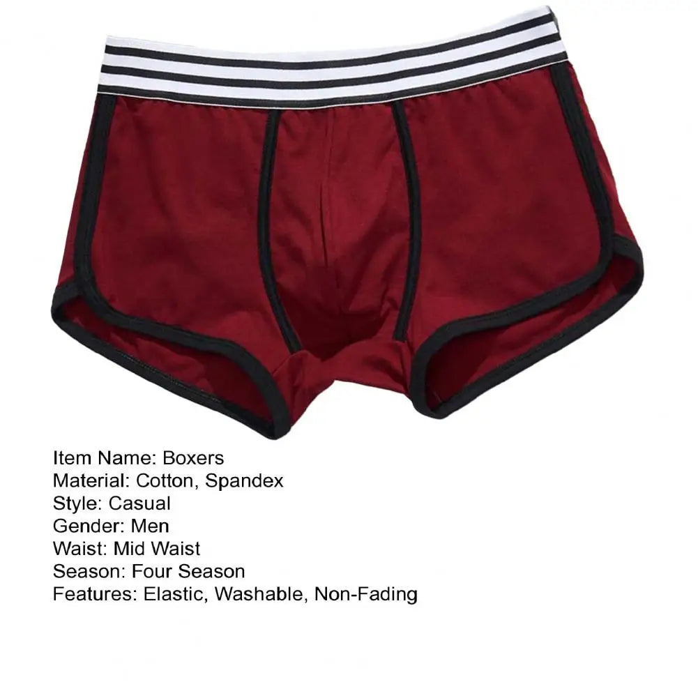 Men Boxers Underwear Soft Breathable U Convex Sweat Absorption Comfortable Men Underwear High-Quality Breathable Men Underpants