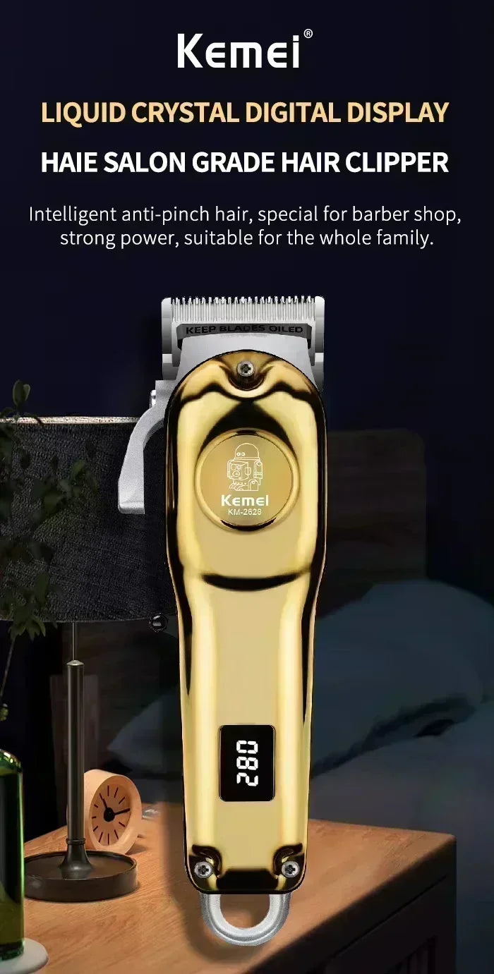 Kemei Hair Clippers Beard Clipper Rechargeable Men's Shaver Electric Hair Trimmer Kit Men KM-2628 KM-678 KM-2024 Hair Clipper