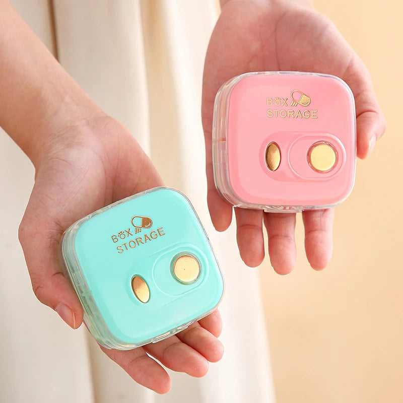 Portable Mini Medicine Organizer Box Daily Three Meals Weekly Seven Days Simple Storage Box for Easy Carry And On-the-Go Use