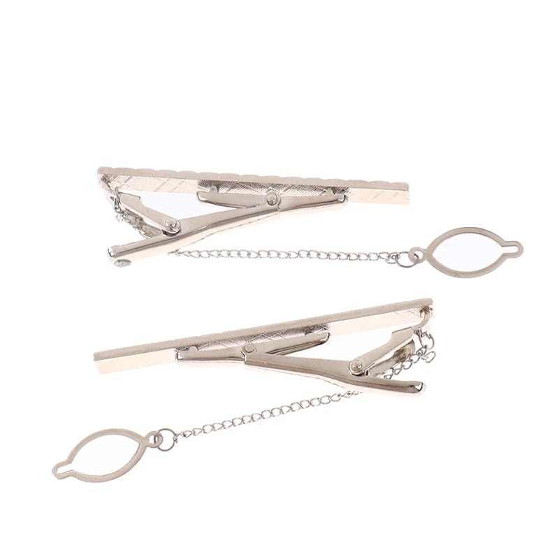 New Tie Clip Fashion Style Necktie Men Metal Simple Bar Clasp Practical Bowtie Clasp Tie Pin for Mens Gift Accessories