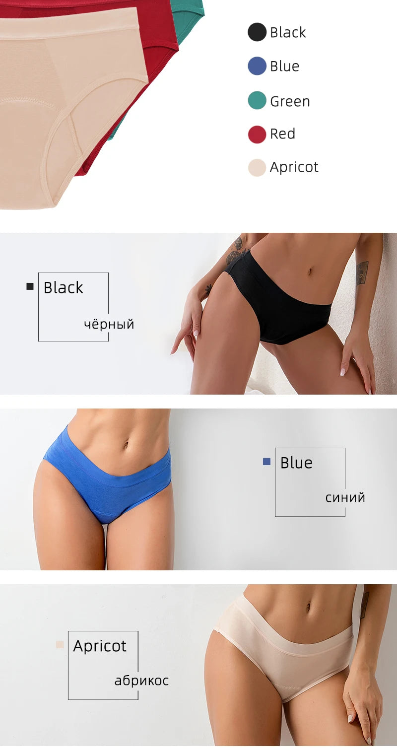 Period Underwear Heavy Flow Women 30ML Absorbent Leak Proof Panty Postpartum Pants Menstrual Panties Briefs