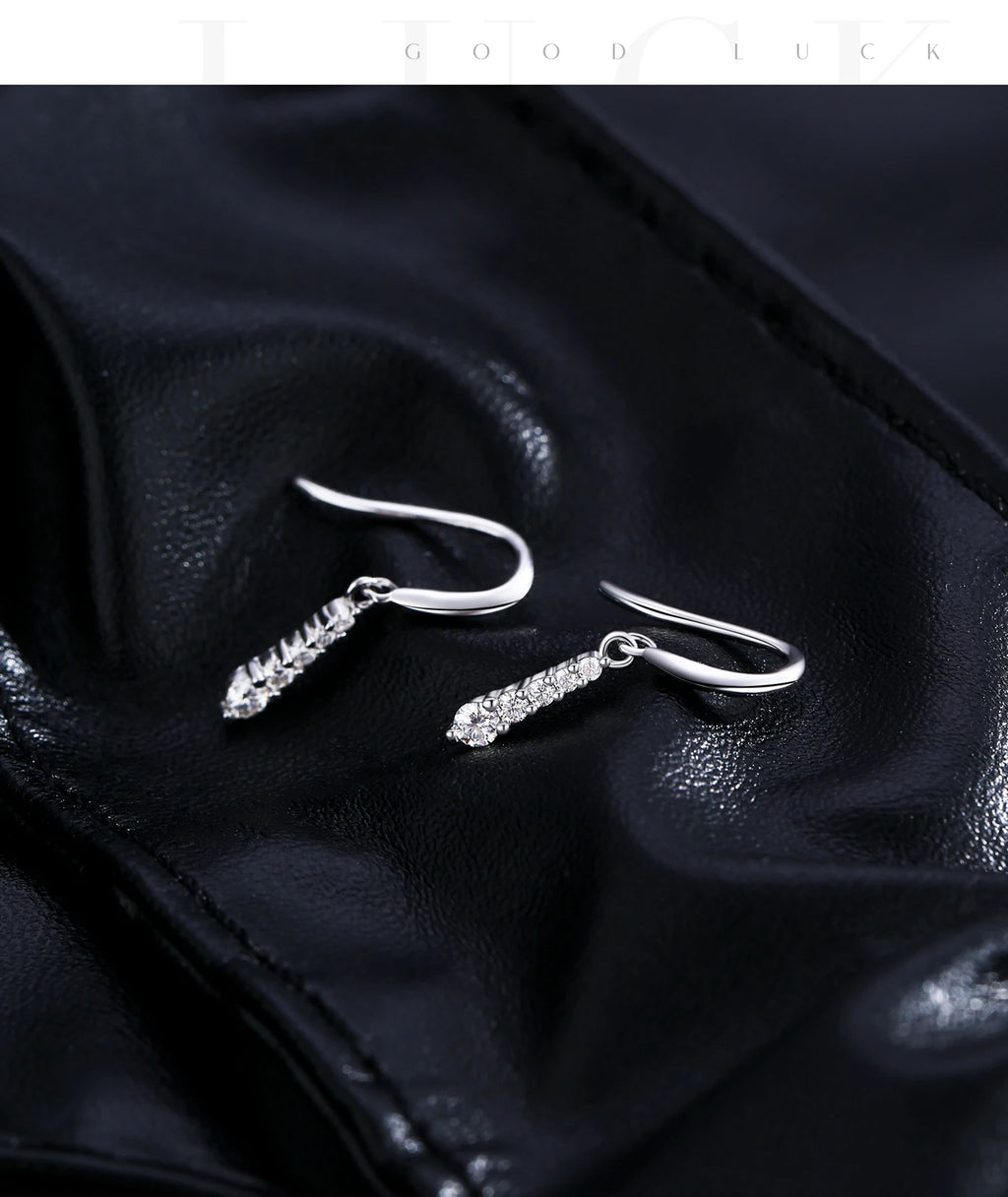 MODIAN D Color Moissanite Dangle Dangle 925 Sterling Silver Fashion Dazzling Fashion Water Drop Earrings For Women Fine Jewelry