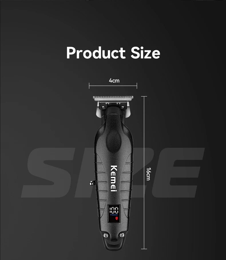 Kemei KM-2293 Original Electric Hair Clipper Rechargeable Hair Trimmer LCD Display Hairdresser Professional Cutting Machine