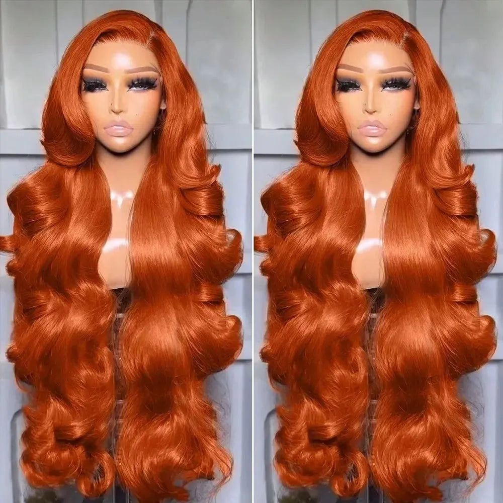 Chocolate Brown Body Wave Human Hair Wigs 13X4 HD Lace Frontal Wigs For Women Colored Brazilian Wet And Wavy Lace Front Wigs