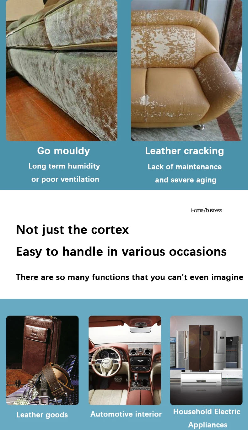 Cleaning Cream Easy to Clean Multi-functional Leather Cleaning and Maintenance Cream Leather Sofa Bag Care Cream