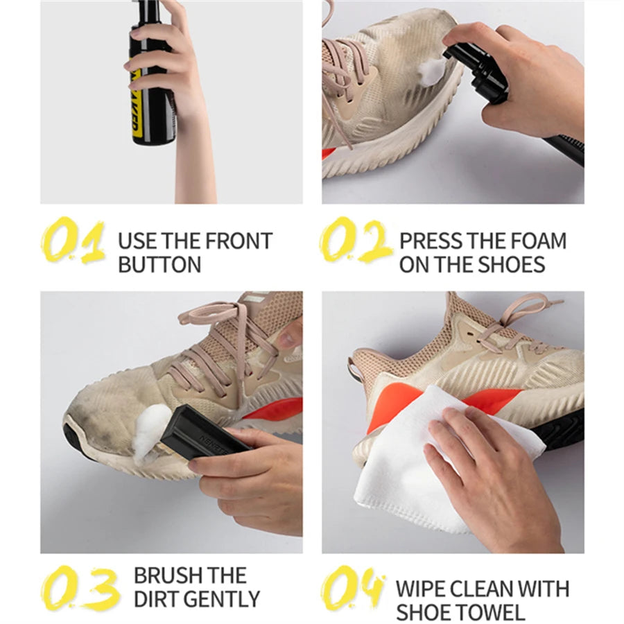 Sneaker Cleaner - Ultimate Shoe Cleaning for Leather, Suede, Nubuck, Canvas, Nylon, Vinyl