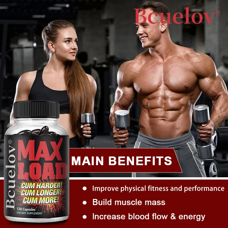 Men's Energy Supplement - Daily Energy Supplement, Supports Muscle Mass, Energy and Vitality,Non-GMO