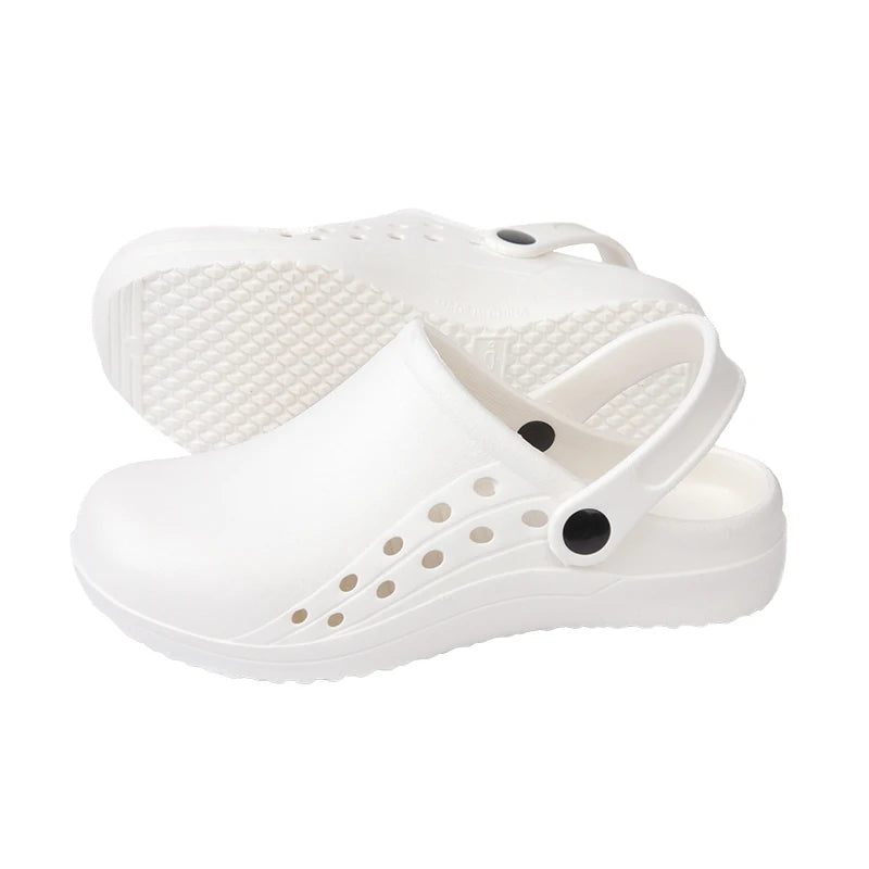 Unisex Scrub Clogs Nurse Medical Shoes EVA Ultra Light Anti Slip On Hospital Doctor Slippers Sandal Nursing Clog X06