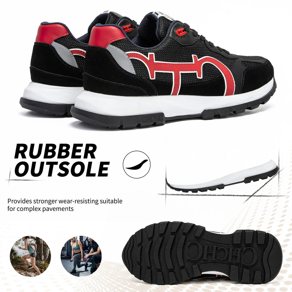 Men's sneakers Size 40-48 Patent Balance Technology Casual Shoes Black Massage Sole Breathable Comfort Anti-Odor Men's Shoes