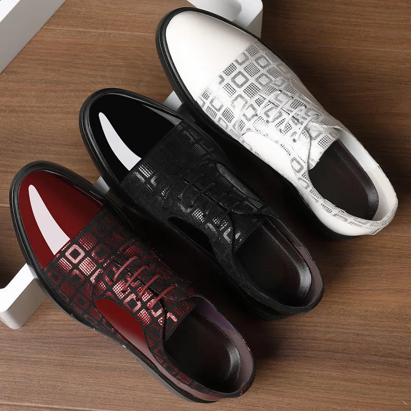 Luxury Dress Shoes for Men 2025 Spring Autumn Fashion Formal Suit Shoes Man Brand PU Leather Wedding Party Style Susiness Shoes