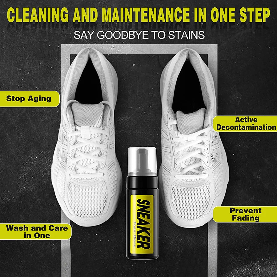 Sneaker Cleaner - Ultimate Shoe Cleaning for Leather, Suede, Nubuck, Canvas, Nylon, Vinyl