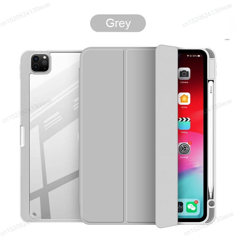 For iPad Pro 11 12.9 Case 2022 2021 2020  Tabet Cover for iPad Pro 11 Air 4 5 10.9 10 10th Generatuon Mini 6 Pencil Holder Cases